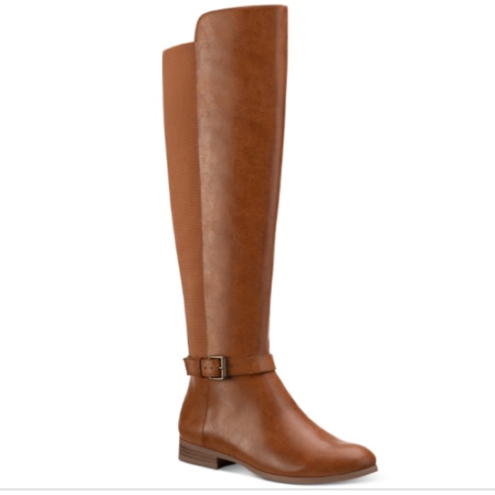 Style & Co. Kimmball Over-the-Knee Solid Stretch Boots Size 6.5 Tan NWT